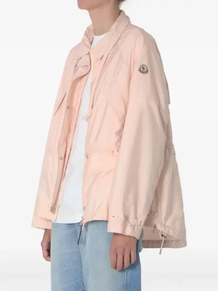Geacă Moncler cu cordon roz