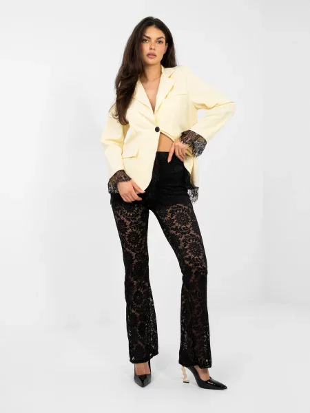 Hlače Rue Paris črna