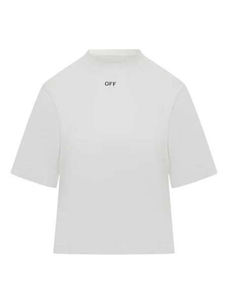 Tricou Off-white cu model floral alb
