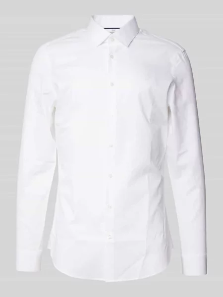 Koszula biznesowa o kroju super slim fit z popeliny Jake*s biała