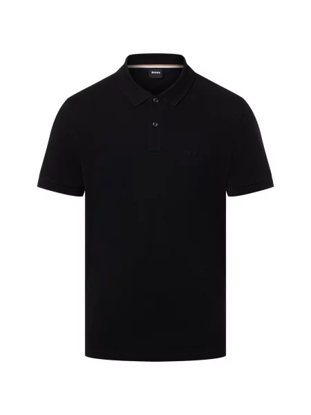 BOSS koszulka polo Pallas Mężczyźni jednolity S czarny
