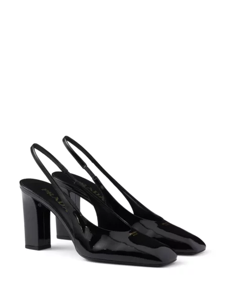 Pantofi cu toc Prada din piele negru