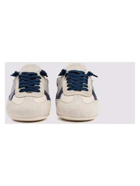 Sneakersy P448 skórzane beżowe