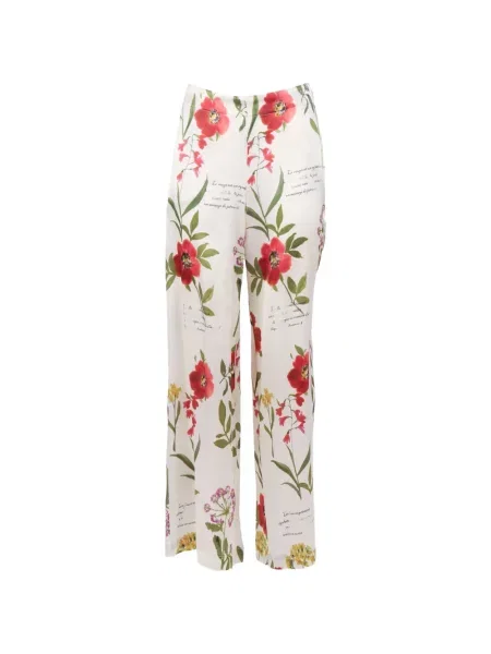 Pantaloni palazzo Shirtaporter cu model floral cu imagine