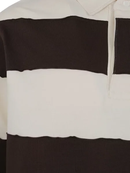 Lung tricou polo Woc alb