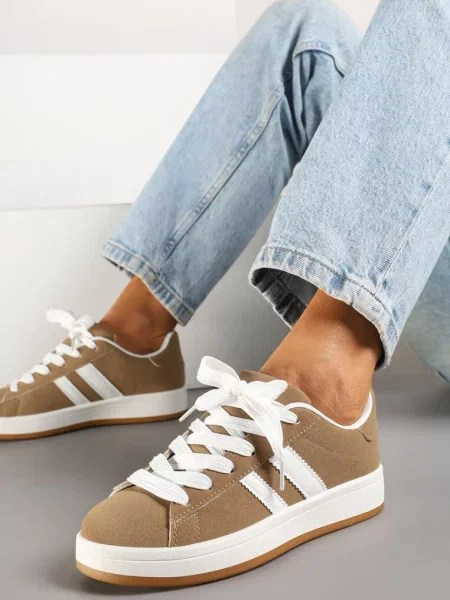 Sneakers Flortewi închis bej