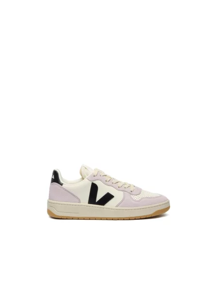 Sneakersy Veja V-10 skórzane fioletowe