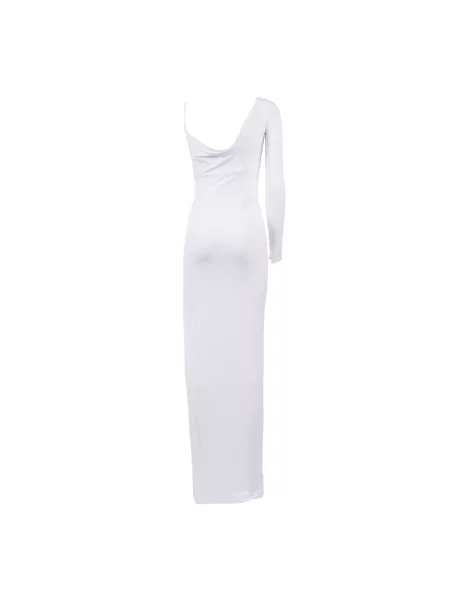Sukienka maxi Elisabetta Franchi biała