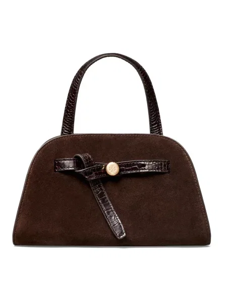 Torebka Tory Burch zamszowa brązowa