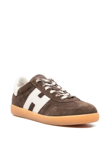 Sneakerși Hogan din piele de căprioară maro