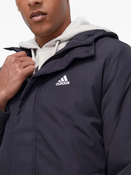 Sneakerși Adidas Superstar cu dungi cu glugă cu blană alb