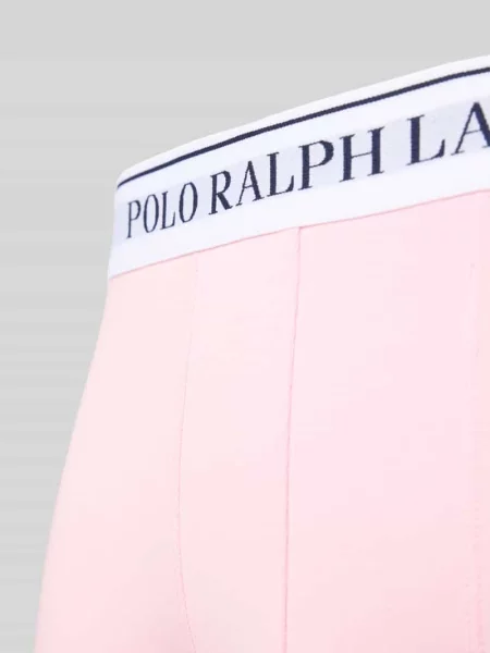 Obcisłe bokserki z elastycznym paskiem z logo w zestawie 3 szt. Polo Ralph Lauren Underwear różowe
