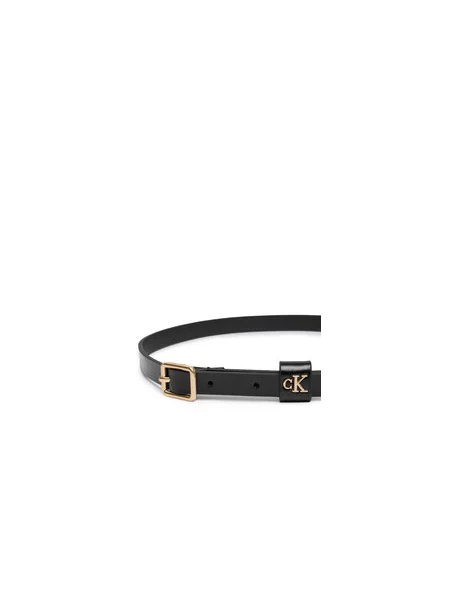 Calvin Klein Pas Square Buckle Ck Loop črna