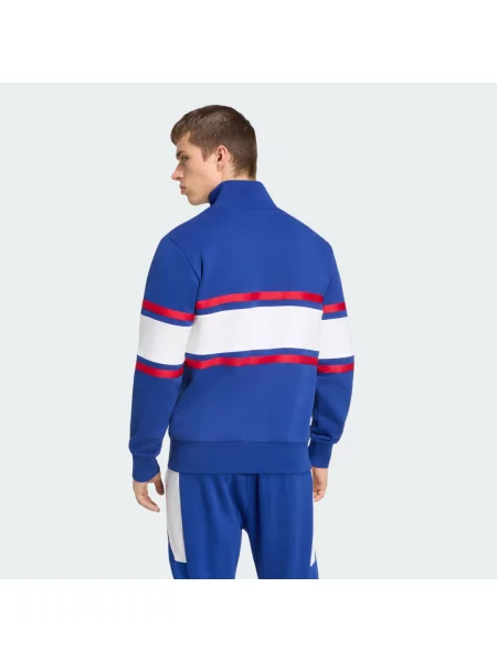 Bluza z krótkim suwakiem Francja Rugby Travel