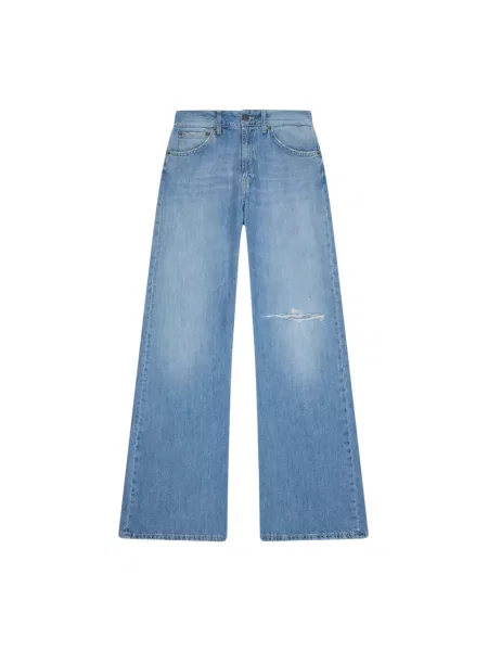 Jeansy Dondup z bursztynem niebieskie