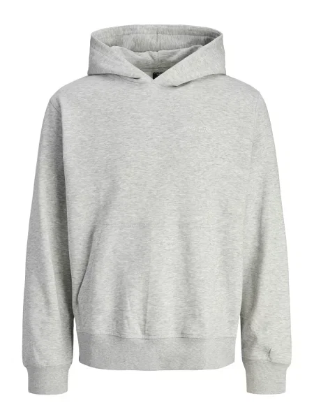 JACK & JONES Mikina JCOInterlude šedý melír bílá