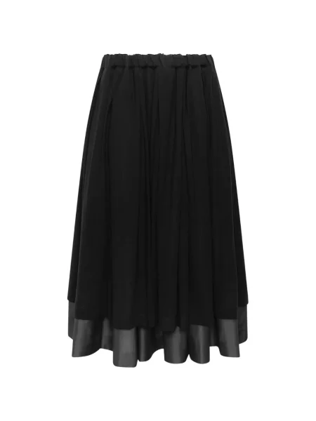 Fustă midi Comme Des Garçons cu cordon negru