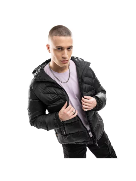 Kurtka puchowa lifestyle Siroko Tacca czarna