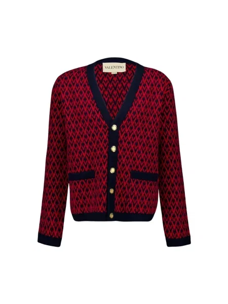 Kardigan Valentino Garavani brązowy