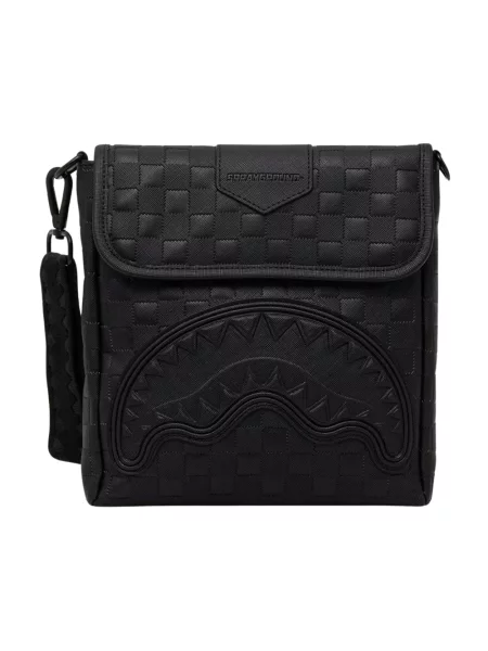 Torebka crossbody Sprayground w kratę czarna