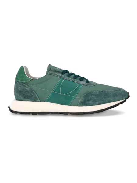 Buty do biegania Philippe Model zamszowe do biegania zielone