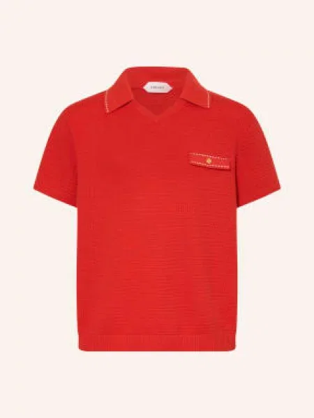 Versace Pletené Polo Tričko červená