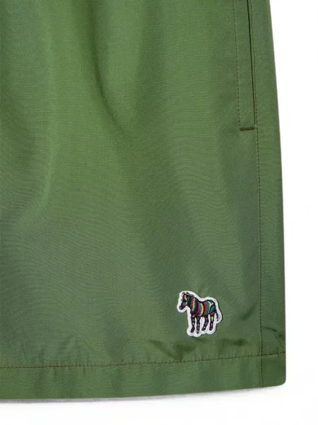 Slip de baie Paul Smith cu model zebră cu autograf verde