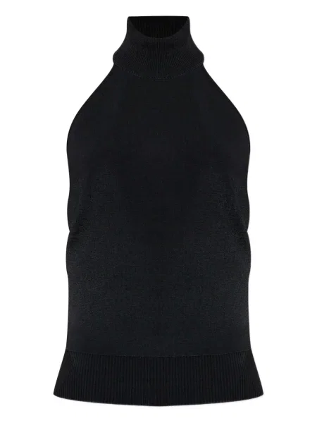 Top Givenchy cu gât halter negru