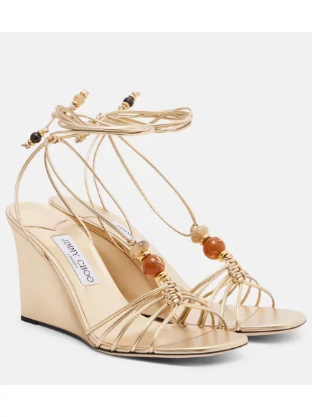 Sandale Jimmy Choo din piele cu pană