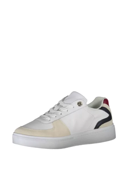 Sneakers Tommy Hilfiger με κορδόνια με δαντέλα λευκό