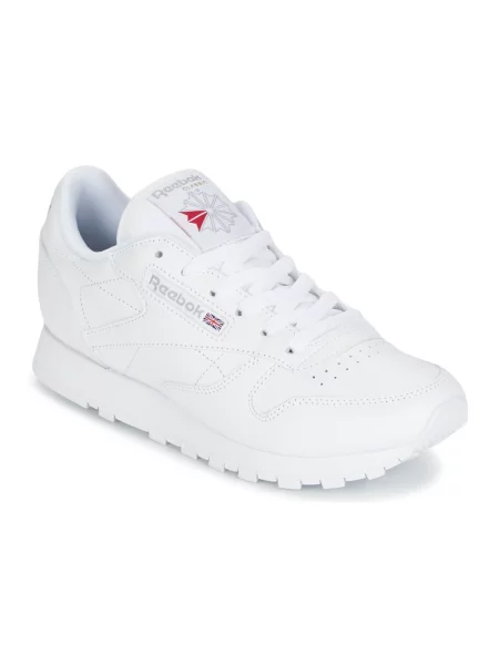 Usnjene superge Reebok Classic bela