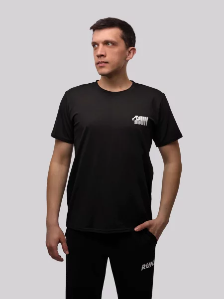 Футболка STREAM віскоза/поліестер чорний