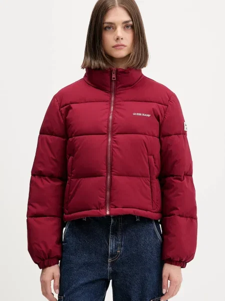 Guess Jeans Зимно яке Червен винено червено