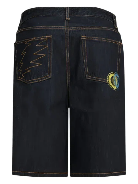 Pantaloni scurți din denim This Is Never That cu broderie negru