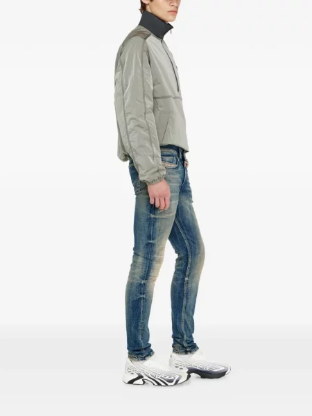 Jeansy skinny Diesel 1979 SLEENKER z niską talią niebieskie