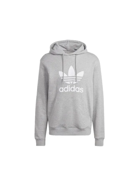 Hanorac cu glugă Adidas gri