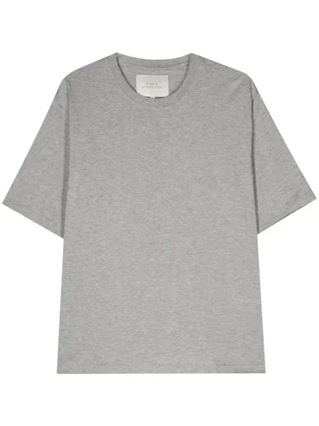 Tricou Studio Nicholson din jerseu gri