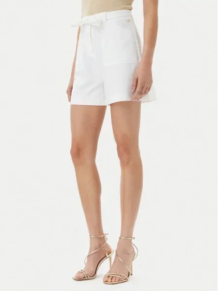 Kratke hlače iz tkanine Guess bela