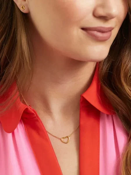 Colier Auree Jewellery cu motiv cu inimi