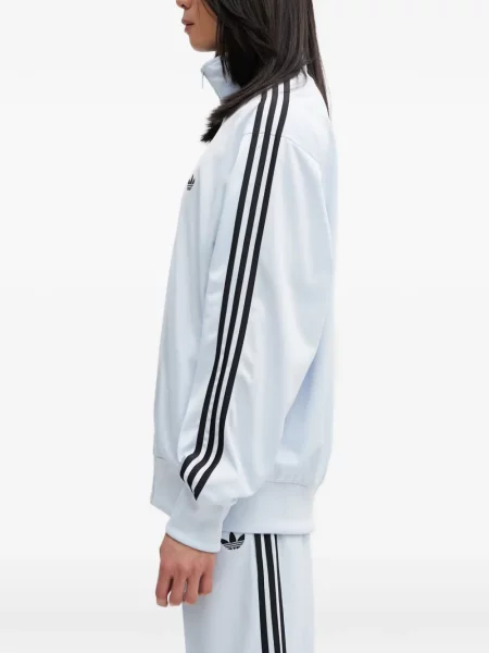 Pantaloni Adidas cu broderie cu dungi alergare negru