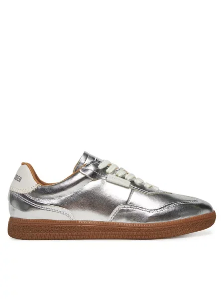 Кроссовки Steve Madden серебряные
