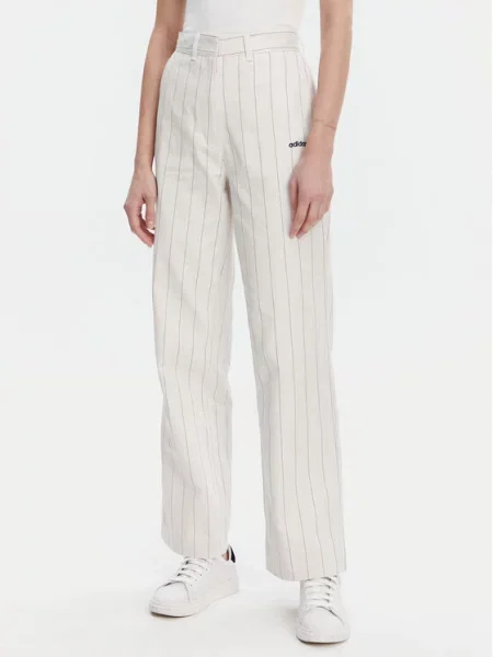 Adidas Hlače Pinstripe bijela
