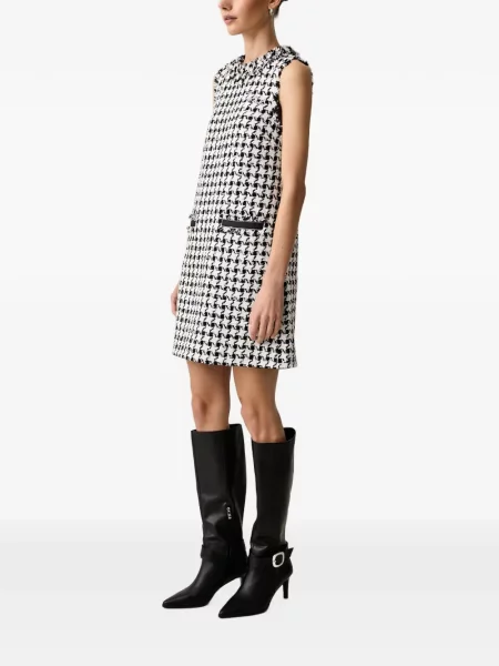 Rochie mini Karl Lagerfeld cu model pepito alb