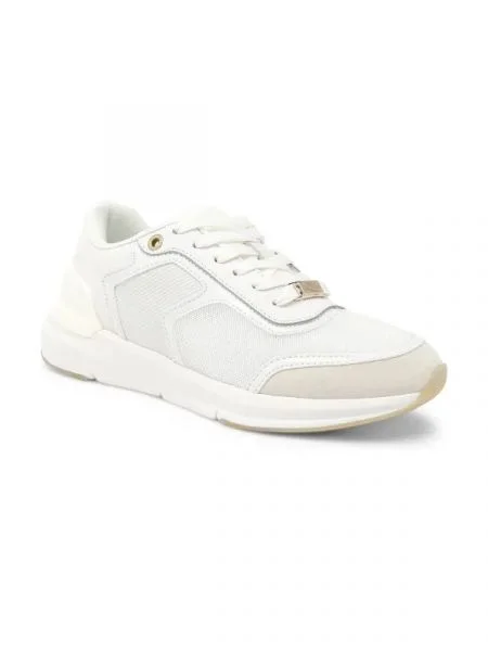 Calvin Klein De piele sneakers FLEXI RUNNER LACE UP alb