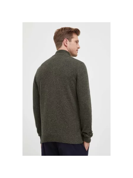 Sweter Barbour wełniany zielony