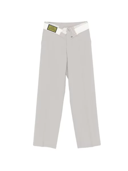 Pantaloni Mm6 Maison Margiela asimetrice gri