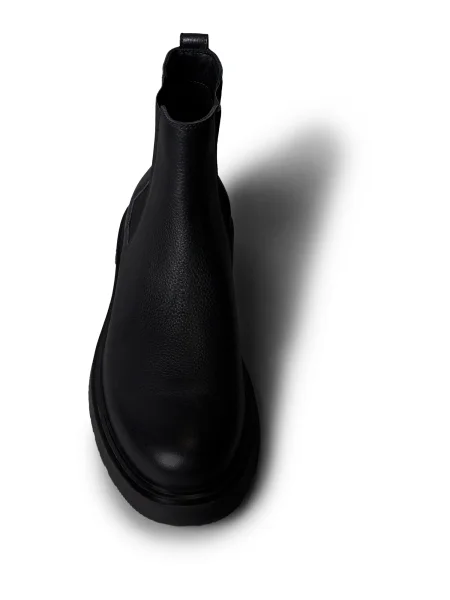 Členková obuv s elastickým prvkom Calvin Klein Combat Ess Chelsea Boot Lth čierna