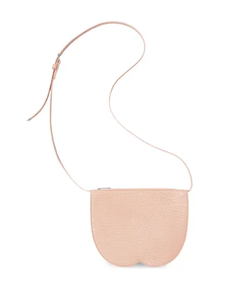 Geanta de piele Burberry din piele roz