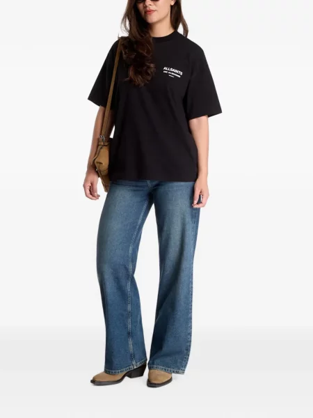 Tricou Allsaints cu imagine negru