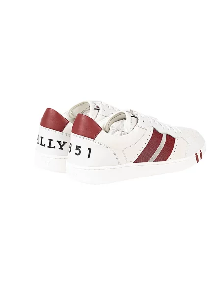 Sneakersy Bally skórzane białe